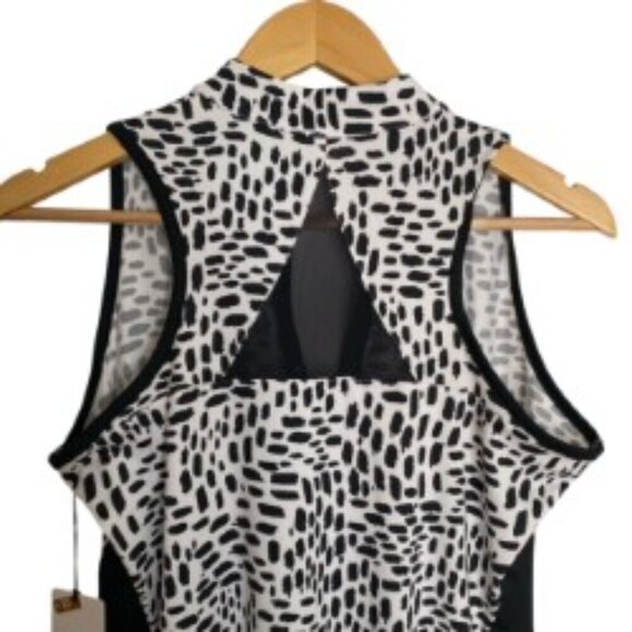 NWT Tail White Label Directional Geo Mini Mock Racerback Dress Small - Picture 7 of 7